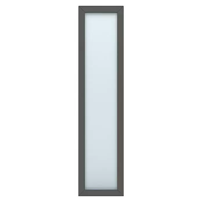 Gerda Seitenteil Thermo Prime - 50 x 210 cm, Anthrazitgrau, Sandgestrahlt - Vorderansicht