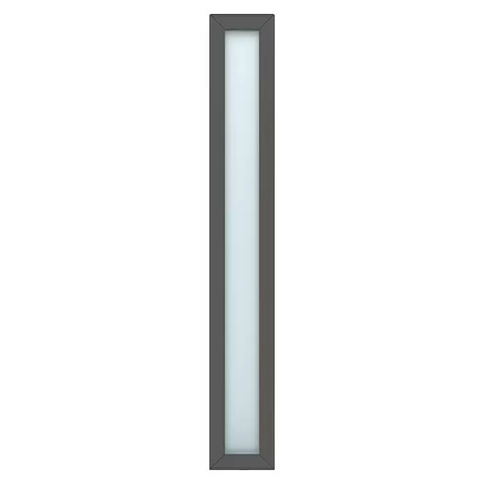 Gerda Seitenteil Thermo Prime - 30 x 210 cm, Anthrazitgrau, Sandgestrahlt - Vorderansicht