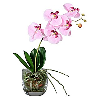 Kunstblume Orchidee (Rosa, 42 cm)