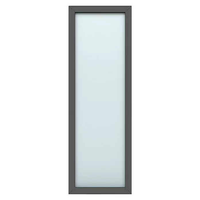 Gerda Seitenteil Thermo Prime - 70 x 210 cm, Anthrazitgrau, Sandgestrahlt - Vorderansicht