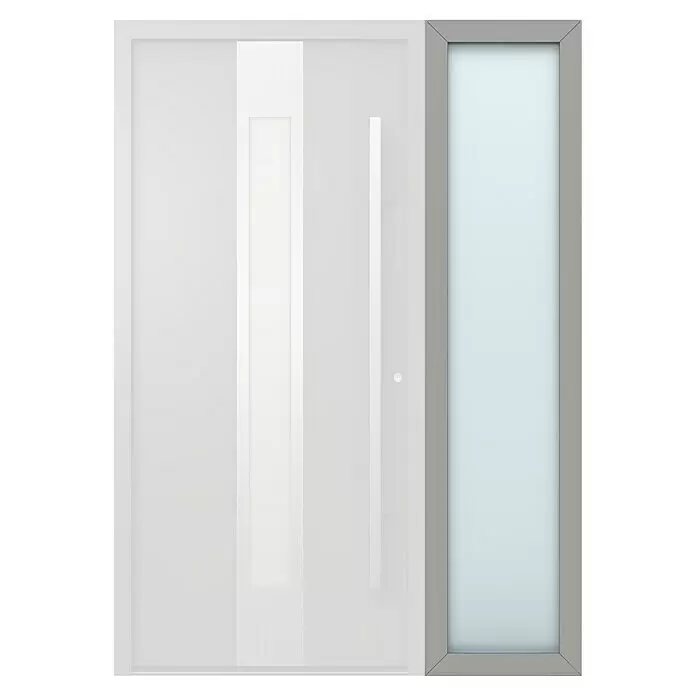Gerda Seitenteil Thermo Prime - 50 x 210 cm, Grau, Sandgestrahlt - Vorderansicht