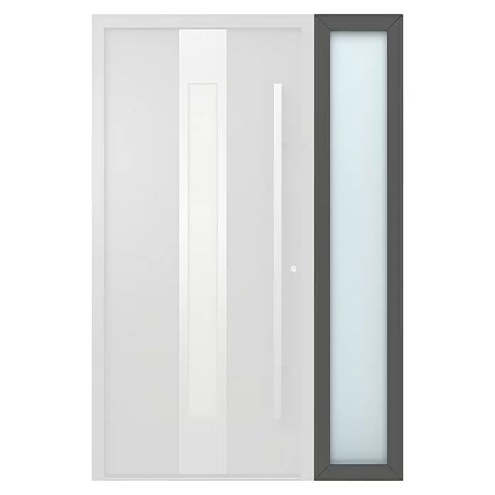 Gerda Seitenteil Thermo Prime40 x 210 cm, Anthrazitgrau, Sandgestrahlt