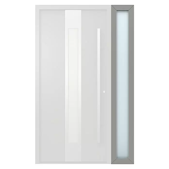 Gerda Seitenteil Thermo Prime - 30 x 210 cm, Grau, Sandgestrahlt - Vorderansicht