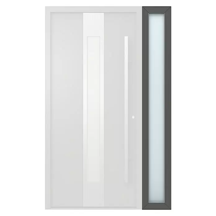 Gerda Seitenteil Thermo Prime - 30 x 210 cm, Anthrazitgrau, Sandgestrahlt - Vorderansicht