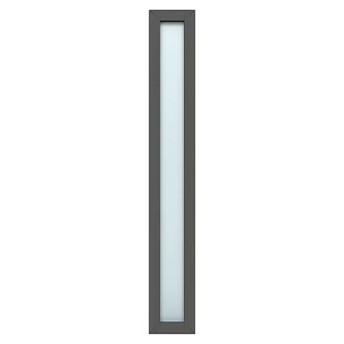 Gerda Seitenteil Thermo Prime - 30 x 210 cm, Anthrazitgrau, Sandgestrahlt - Vorderansicht