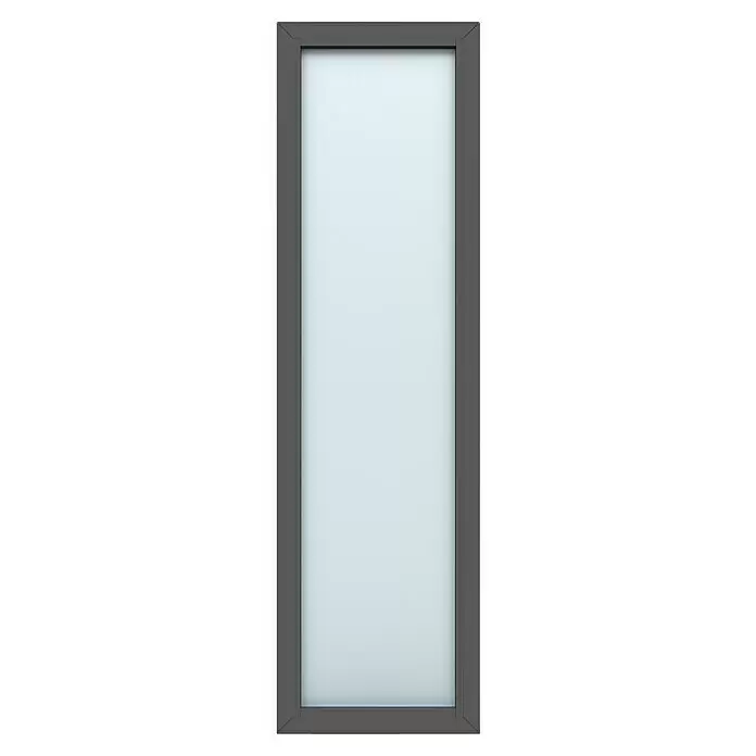 Gerda Seitenteil Thermo Prime - 60 x 210 cm, Anthrazitgrau, Sandgestrahlt - Vorderansicht
