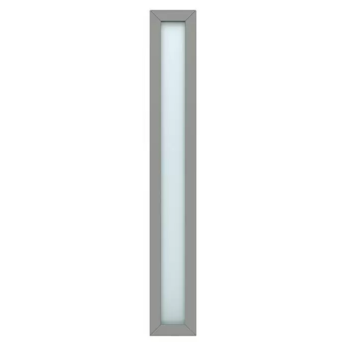 Gerda Seitenteil Thermo Prime - 30 x 210 cm, Grau, Sandgestrahlt - Vorderansicht