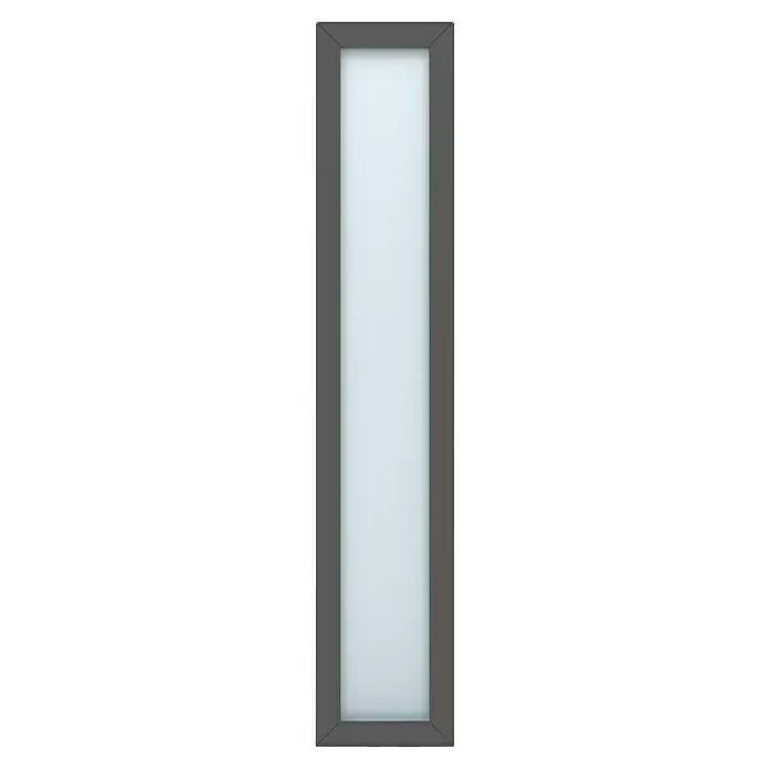 Gerda Seitenteil Thermo Prime - 40 x 210 cm, Anthrazitgrau, Sandgestrahlt - Vorderansicht