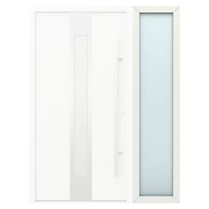 Gerda Seitenteil Thermo Prime - 50 x 210 cm, Weiß, Sandgestrahlt - Vorderansicht