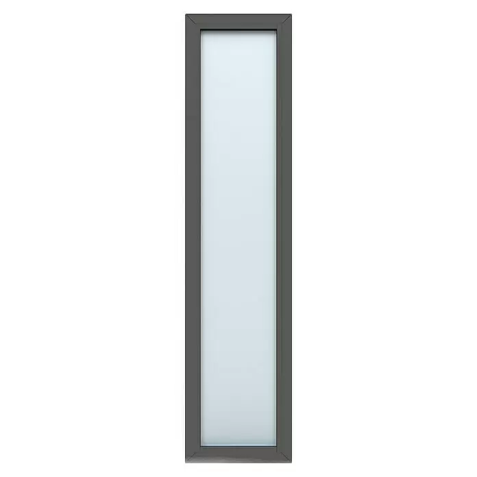 Gerda Seitenteil Thermo Prime - 50 x 210 cm, Anthrazitgrau, Sandgestrahlt - Vorderansicht