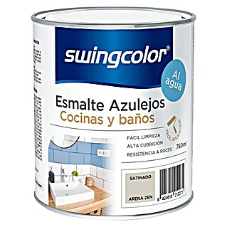 swingcolor Esmalte para azulejos Cocinas y baños (Arena zen, 750 ml, Satinado)