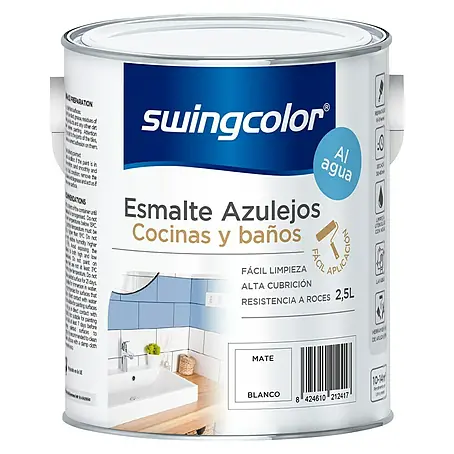 swingcolor  Esmalte para azulejos Cocinas y baños