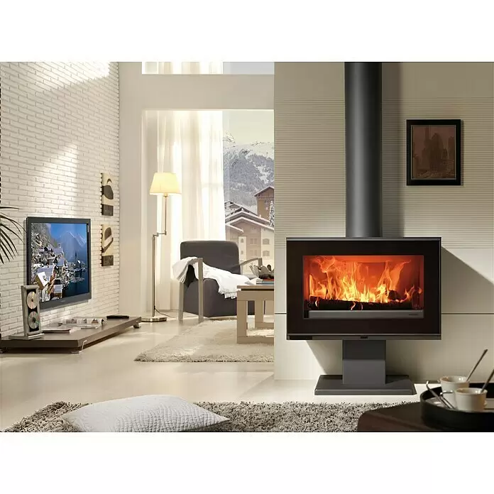 Panadero Kaminofen MAJA-S - 7,2 kW, Material Verkleidung: Stahl, Schwarz Metallic - Stimmungsaufnahme