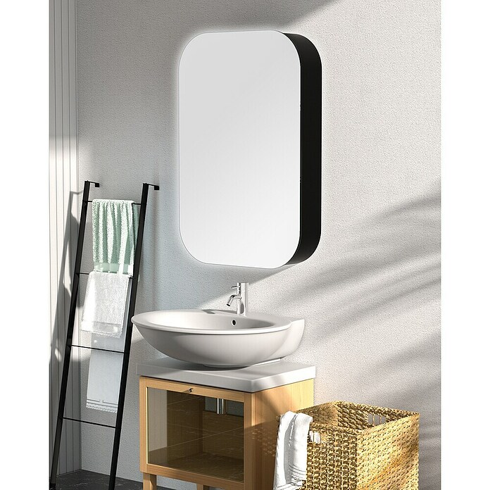 DSK armoire de toilette à miroir LED Aluminio Elegance