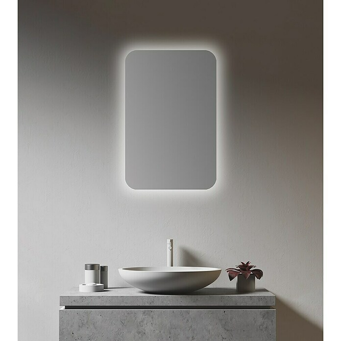 DSK armoire de toilette à miroir LED Aluminio Elegance