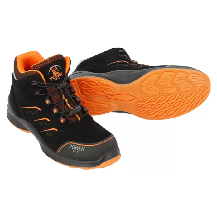 Sicherheitsstiefel Gordon - 44, Schutzklasse nach EN ISO 20345: S1P, Schwarz, Orange