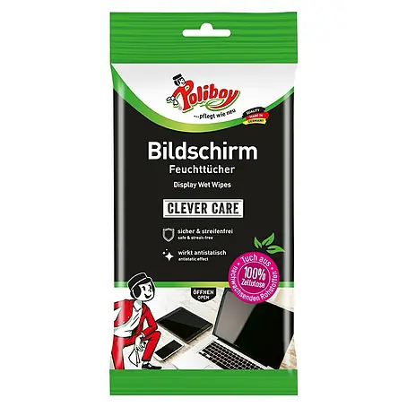 Poliboy  Feuchttücher Bildschirm