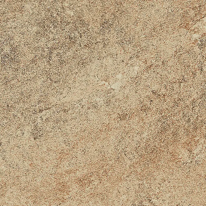 Atlas Concorde Solution Fliesenmuster Regent Gold - 15 x 15 cm, Gold, Matt - Nahaufnahme einer beigen Bodenfliese mit gesprenkelter Textur, ideal für Innen- und Außenbereiche.