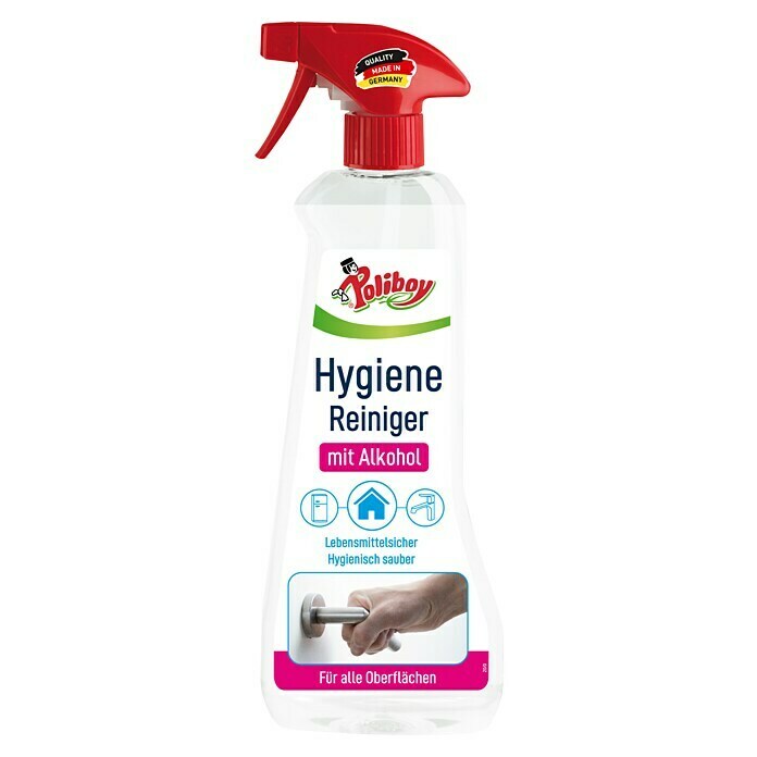 Poliboy Hygiene-Reiniger (500 ml, Flasche mit Sprühkopf)
