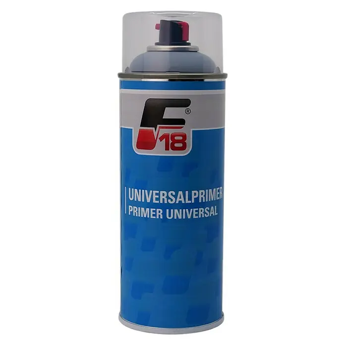 F18 Multiprimer - 400 ml - Dose Universalgrundierungsspray der Marke F18, ideal für verschiedene Oberflächen. Für optimale Haftung und Vorbereitung.
