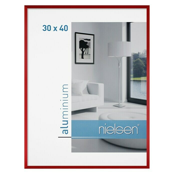 Nielsen Bilderrahmen Pixel (Tornadorot, 30 x 40 cm, Aluminium)