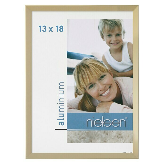 Nielsen Bilderrahmen Pixel (Gold, 13 x 18 cm, Aluminium)
