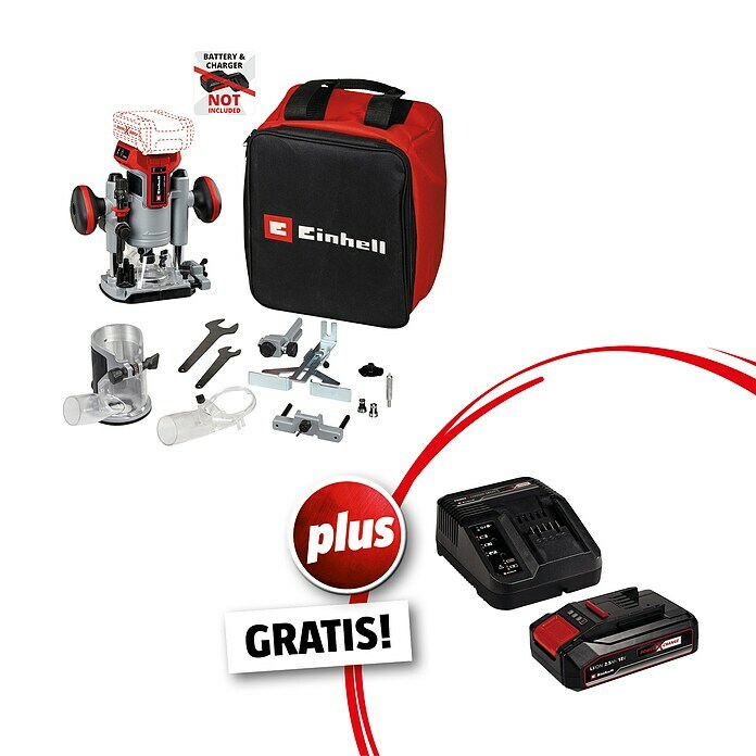 Fresatrice A Batteria Einhell TP-RO 18 Set - Brushless Con Accessori - Foto 8