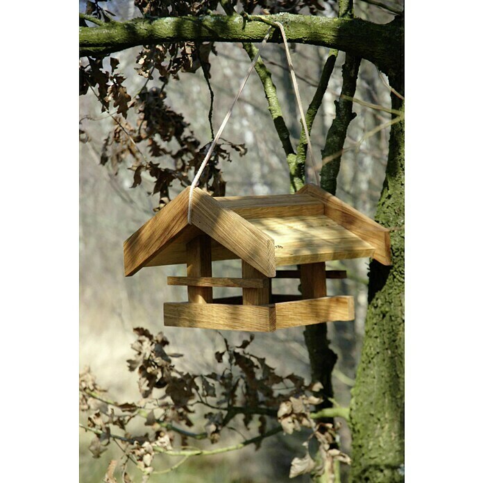 Dobar Vogelhaus Luxus Basic (31 x 28 x 20 cm, Natur, Holz)