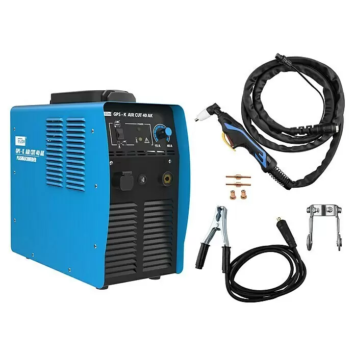 Güde Plasmaschneider GPS-K AIR CUT 40 AK - Schweißstrom: 15 A - 40 A, Max. Schnittstärke: 12 mm, 230 V - Diagonale Ansicht