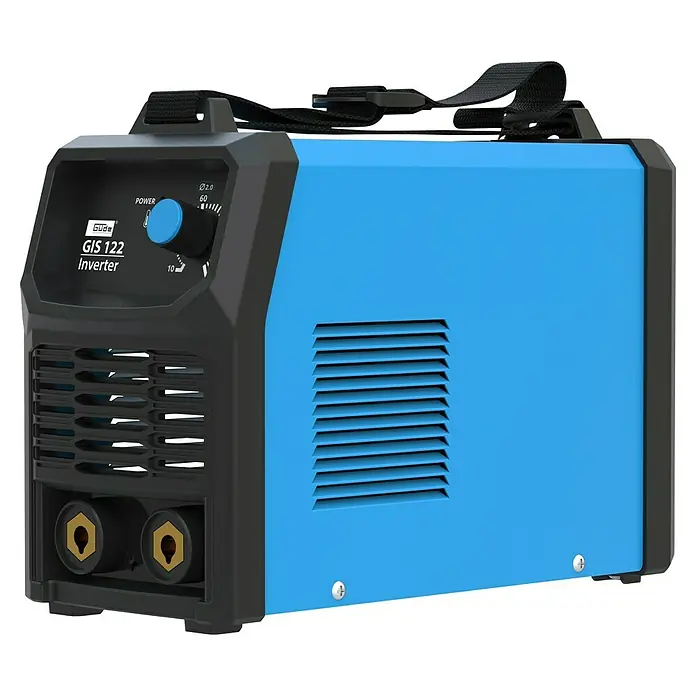 Güde Elektrodenschweißgerät GIS 122 - Schweißstrom: 10 A - 120 A, 230 V - Das Güde GIS 122 Inverter-Schweißgerät. Kompaktes und leistungsstarkes Gerät für Schweißarbeiten mit praktischem Tragegriff.