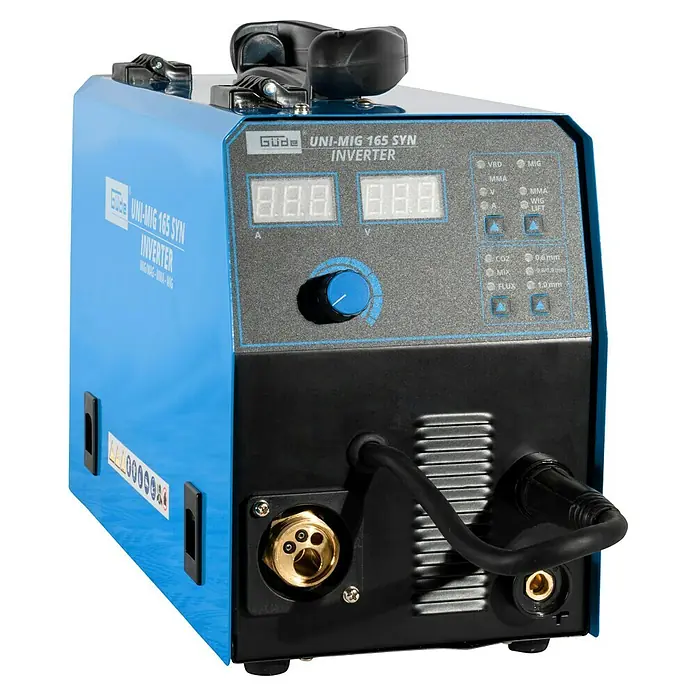 Güde Schweißgerät UNI-MIG 165 SYNSchweißstrom: 20 A - 160 A, Elektrodenstärke: 1,5 mm - 4 mm