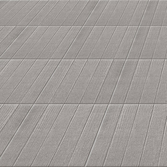 Terrassenplatte Wood (50 x 50 x 4 cm, Grey, Beton) | BAUHAUS