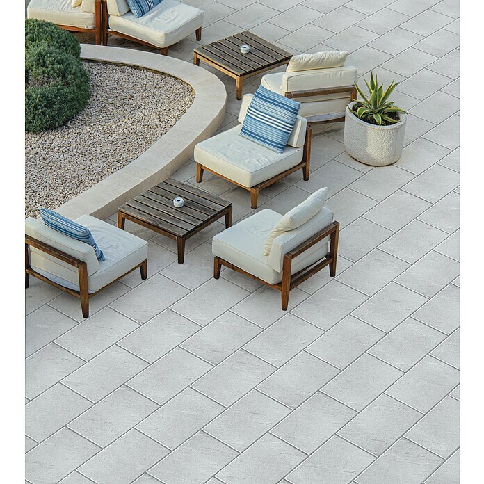 Terrassenplatte Wild Stone (60 x 40 x 4 cm, Perla, Beton) | BAUHAUS