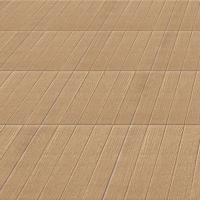 Terrassenplatte Wood (50 x 50 x 4 cm, Beige, Beton) | BAUHAUS