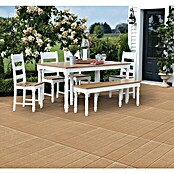 Terrassenplatte Wood (50 x 50 x 4 cm, Beige, Beton) | BAUHAUS