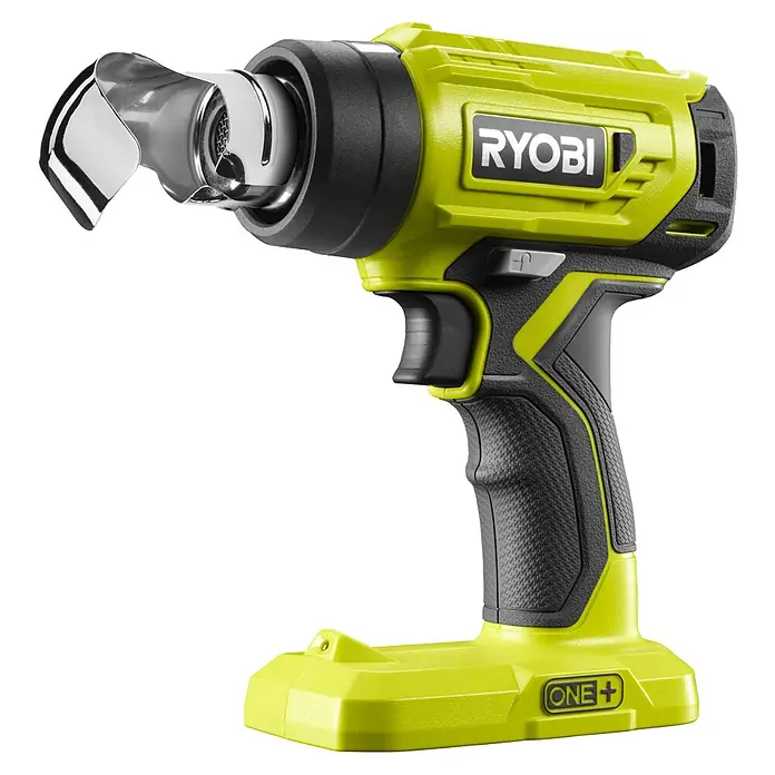 Ryobi ONE+ Akku-Heißluftgebläse R18HG-0 - 0 °C - 470 °C, Ohne Akku - Akkubetriebenes RYOBI Heißluftgebläse mit Aufsatz für präzise Wärmeanwendung. Ideal für Heimwerker und Profis, die kabellose Flexibilität benötigen.