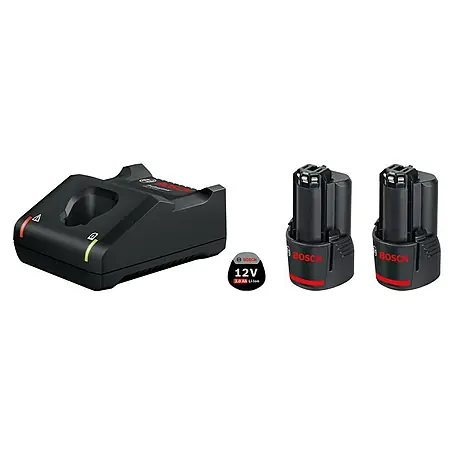 Bosch Professional  Akku & Ladegerät Starter-Set GAL 12V-4 & 2 x GBA 12V/2 Ah