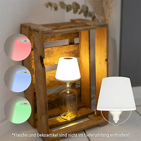 REV  LED-Flaschenleuchte mit Akku Lamprusco