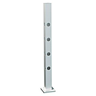 Recal Zaunpfosten Hindsen (Höhe: 74,5 cm, Eckpfosten, Natur eloxiert, Aluminium)