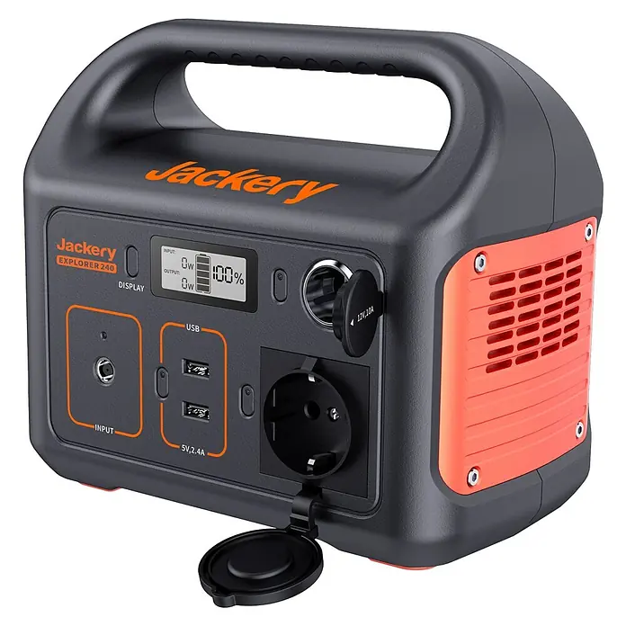 Jackery Estación de energía portátil Explorer 240 Pro EU - 240 Wh, Negro, 16,8 Ah - Estación de energía portátil Jackery Explorer 240 con pantalla LED, puertos USB y enchufe de CA para camping y exteriores.