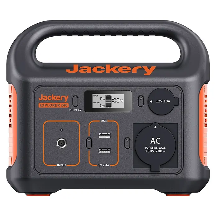 Jackery Estación de energía portátil Explorer 240 Pro EU - 240 Wh, Negro, 16,8 Ah - Jackery Explorer 240: Estación de energía compacta de 240Wh, ideal para camping y actividades al aire libre. Energía confiable en movimiento.
