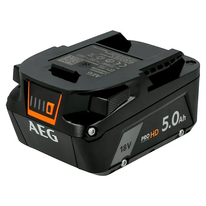 AEG Pro 18V Akku L1850SHD - 18 V, 5 Ah - AEG L1850SHD 18V Pro HD 5.0Ah Lithium-Ionen-Akku für Werkzeuge, robust und langlebig für anspruchsvolle Anwendungen.