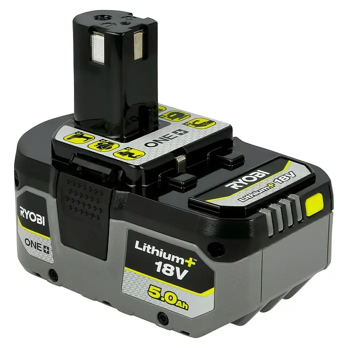 Ryobi ONE+HP Akku Set RB1850X2 - 18 V, 5 Ah, 2 Akkus - Der Ryobi ONE+ 18V 5.0Ah Lithium Akku bietet kabellose Leistung für eine Vielzahl von Werkzeugen und Anwendungen.