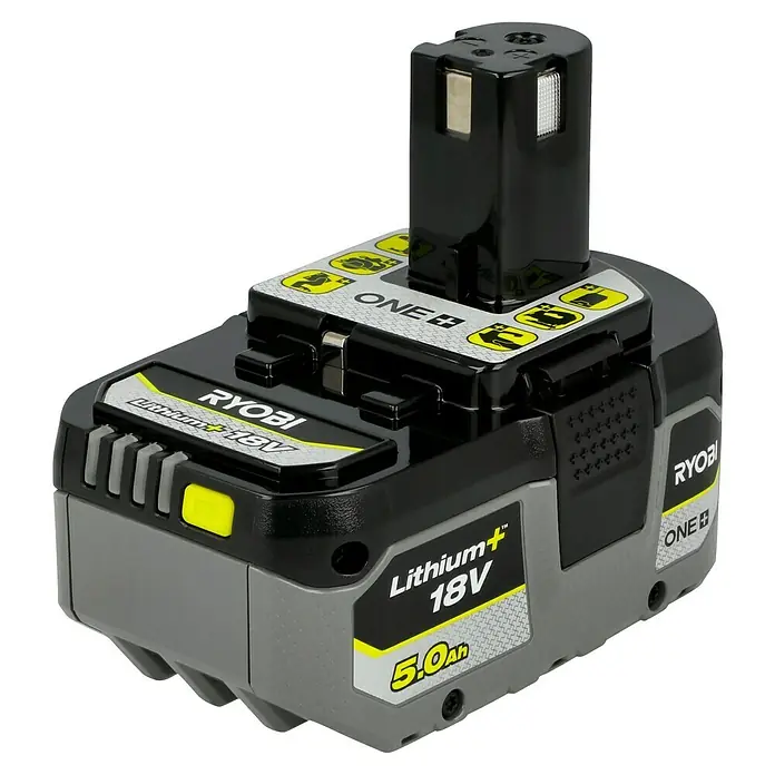 Ryobi ONE+HP Akku RB1850X - 18 V, 5 Ah - Ryobi ONE+ 18V Lithium-Ionen Akku mit 5.0Ah für Werkzeuge, robust und langlebig, ideal für Heimwerker und Profis.