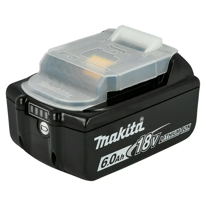 Makita LXT 18V Akku & Ladegerät Power Source Kit - 18 V, 2 Akkus, 6 Ah - Makita 6.0Ah 18V Lithium-Ionen-Akku für zuverlässige Leistung und lange Lebensdauer. Perfekt für anspruchsvolle Arbeiten.
