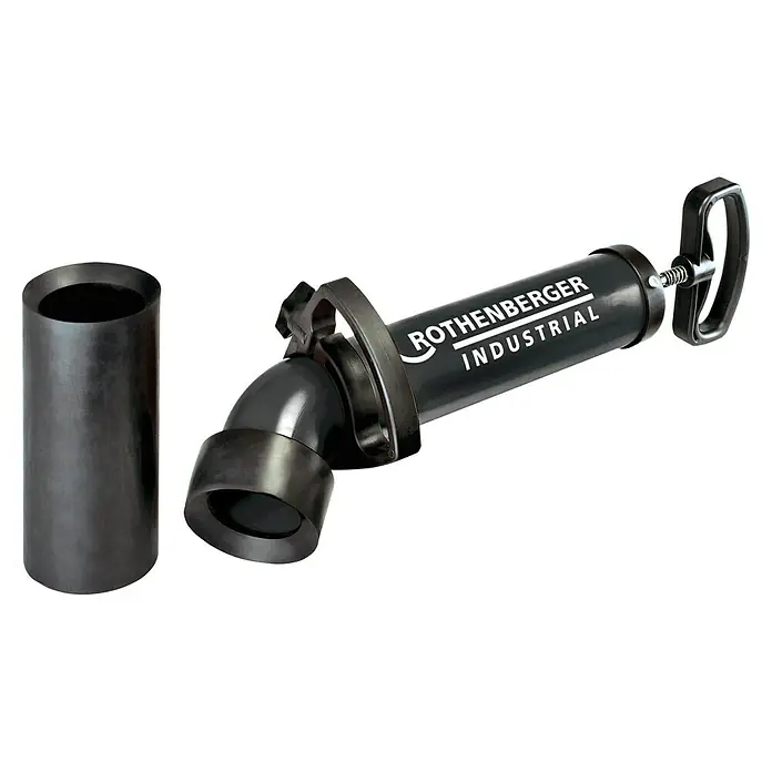 Rothenberger Industrial Abflusspumpe RoPump - Geeignet für: Abflüsse - Rohrreinigungsgerät von Rothenberger Industrial mit Zubehör für effektive und schnelle Beseitigung von Verstopfungen in Abwasserrohren.