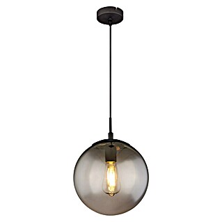 Globo Pendelleuchte rund BLAMA (40 W, Ø x H: 25 x 120 cm, Schwarz-matt, E27)