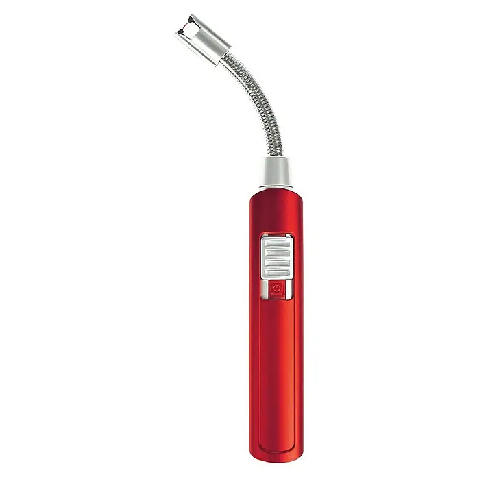 Rothenberger Industrial Stabanzünder - Akkubetrieben - Ein rotes, wiederaufladbares Stabfeuerzeug mit flexiblem Hals zum Anzünden von schwer zugänglichen Stellen. Ideal für Küche und Grill.