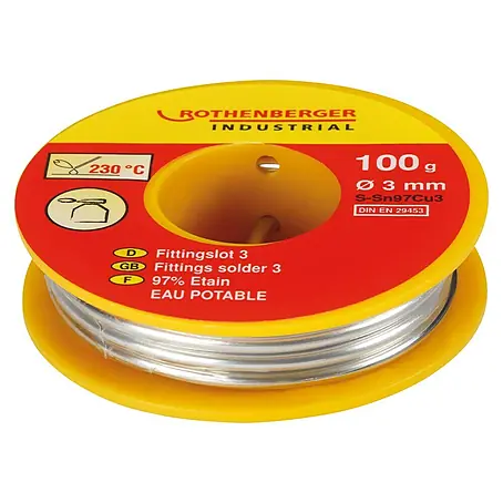 Rothenberger Industrial  Soldadura de racor 3 Sn97Cu3