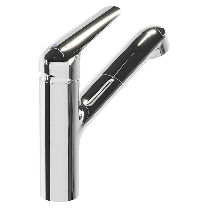 Hansgrohe Focus M41 Spültischarmatur Focus M42 - Chrom, Glänzend - Glänzender Wasserhahn aus Chrom mit Einhebelmischer für Küche oder Bad, der durch sein modernes Design besticht und Funktionalität bietet.